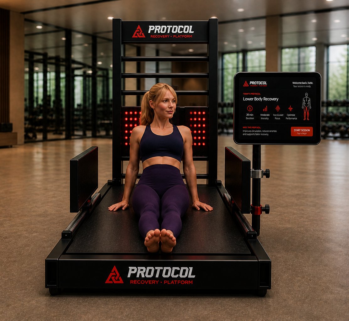 Protocol Recovery Platform in a fitness studio — member during a session