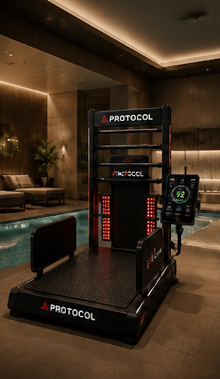 Protocol Recovery Platform in a luxury hotel wellness area